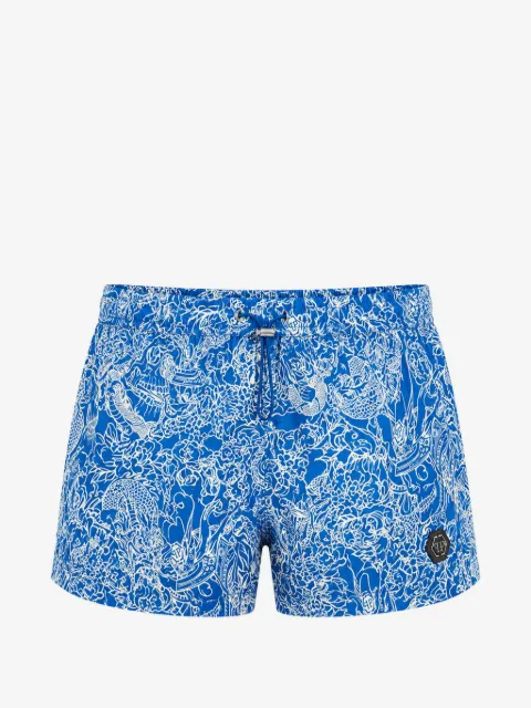 Philipp Plein swimming shorts skull all-over