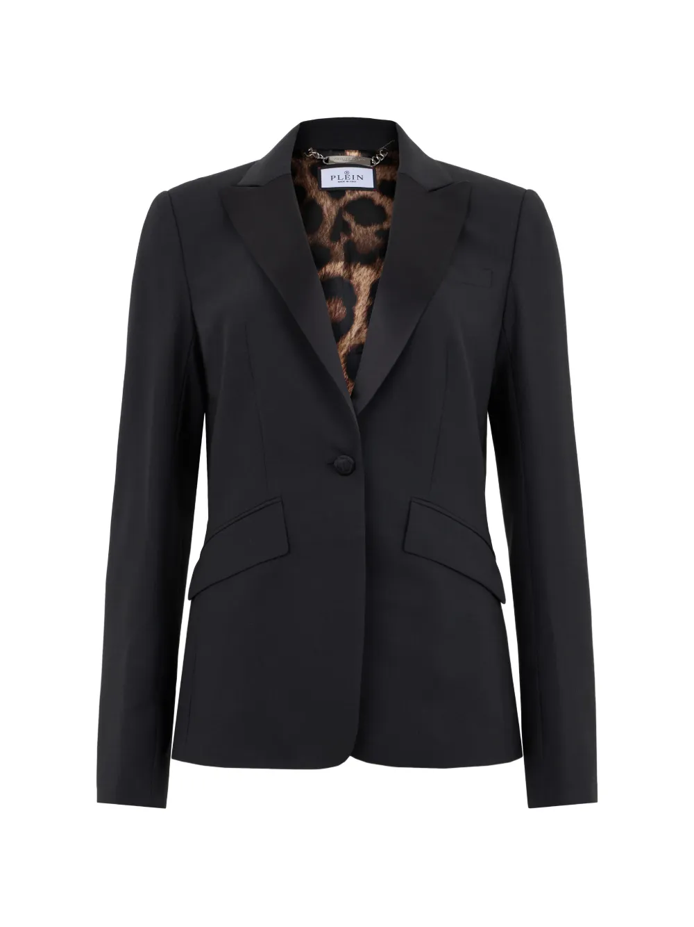 Philipp Plein single-breasted peak-lapel blazer - Schwarz