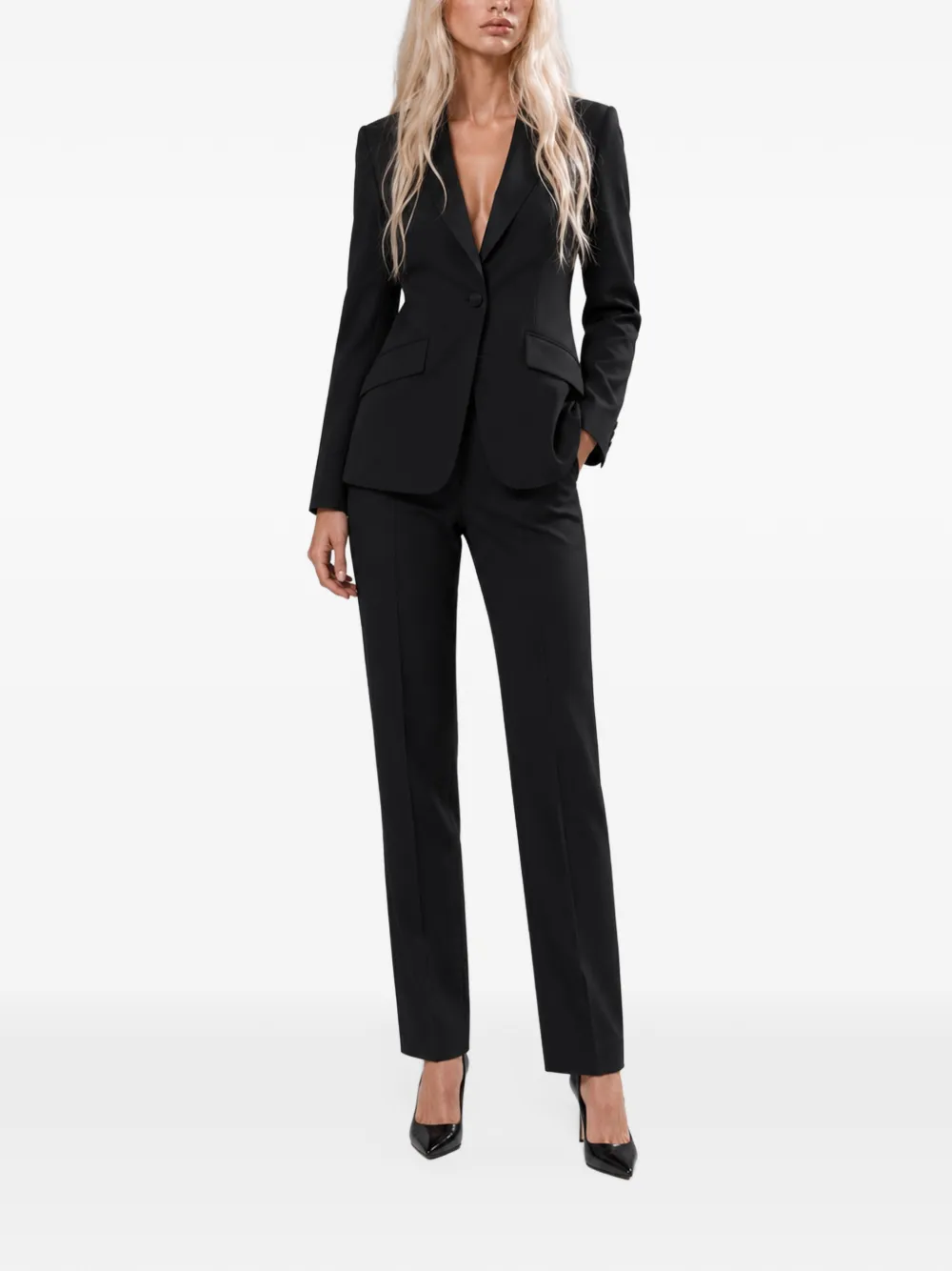 Philipp Plein Blazer met enkele rij knopen Zwart