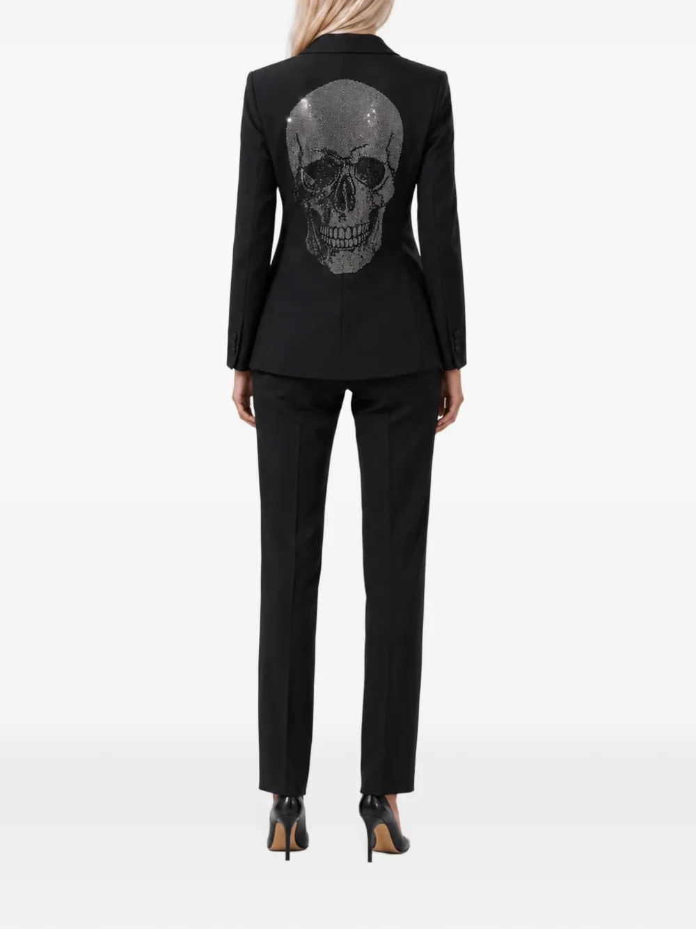 Philipp Plein Blazer met enkele rij knopen Zwart