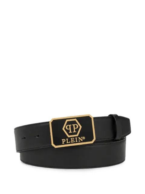 Philipp Plein leather belt hexagon