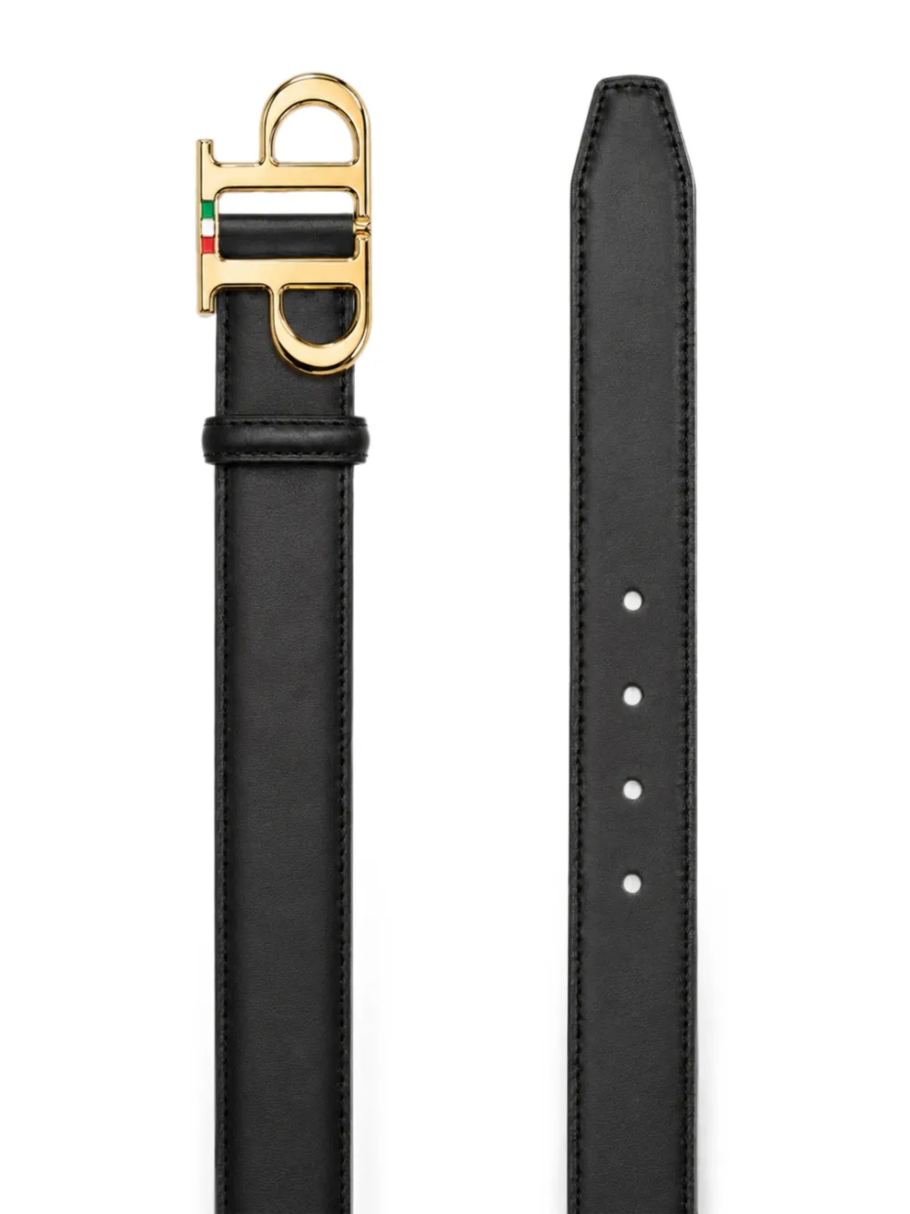 Philipp Plein PP leren riem Zwart