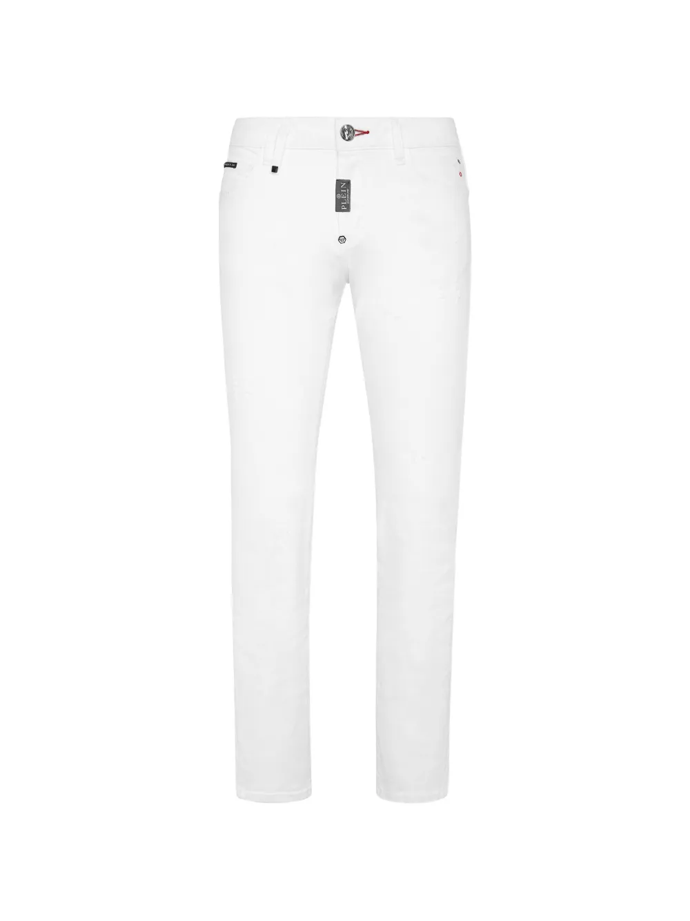 Philipp Plein straight supreme fit jeans basic - Bianco