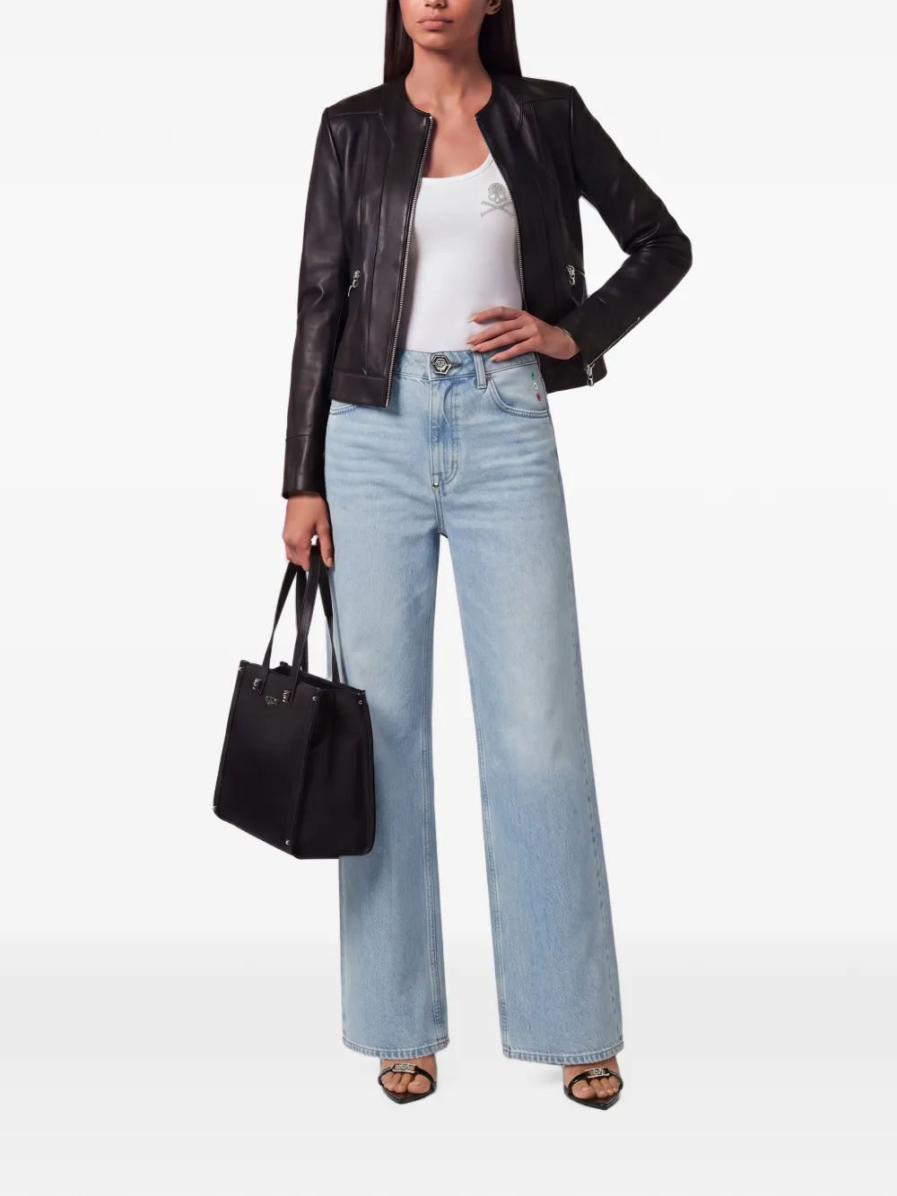 Philipp Plein Skater jeans Blauw