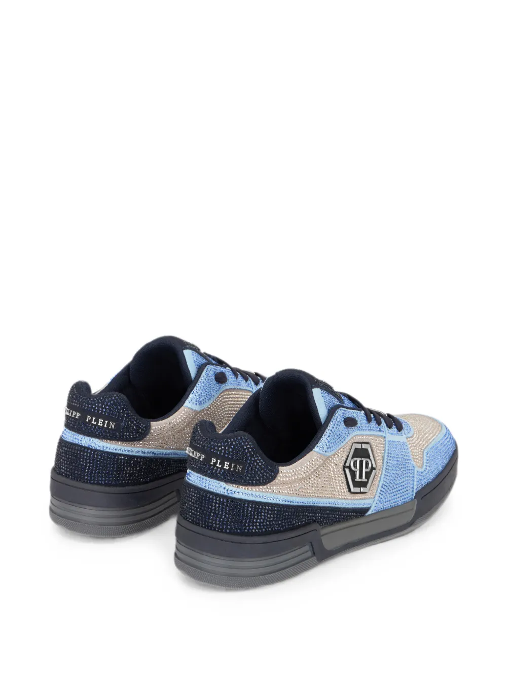 Philipp Plein Low-top sneakers P-Force 78 Strass Blauw