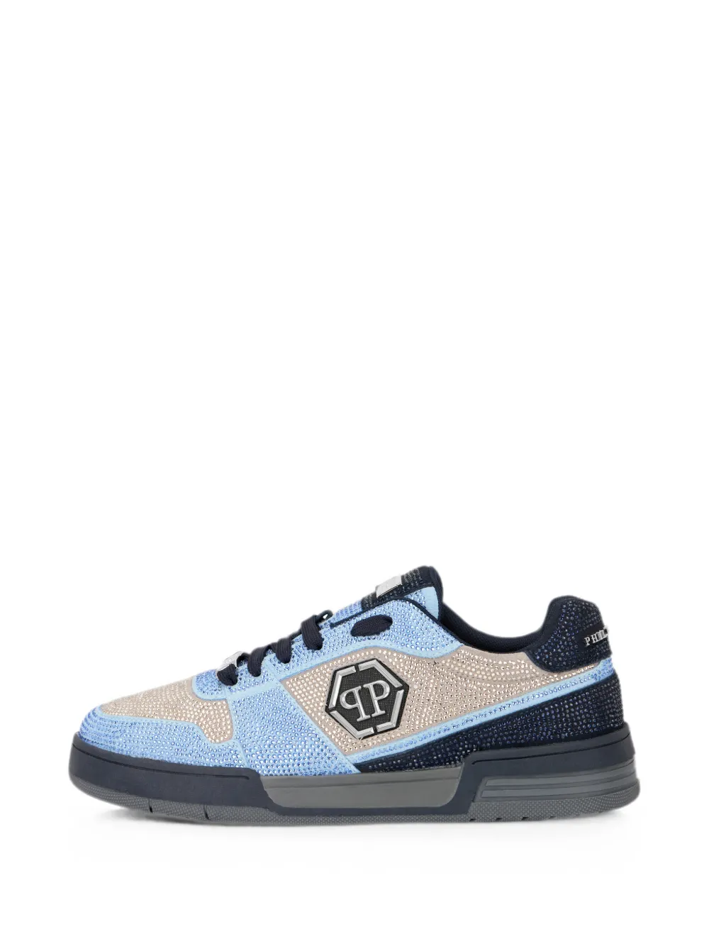 Philipp Plein Low-top sneakers P-Force 78 Strass Blauw