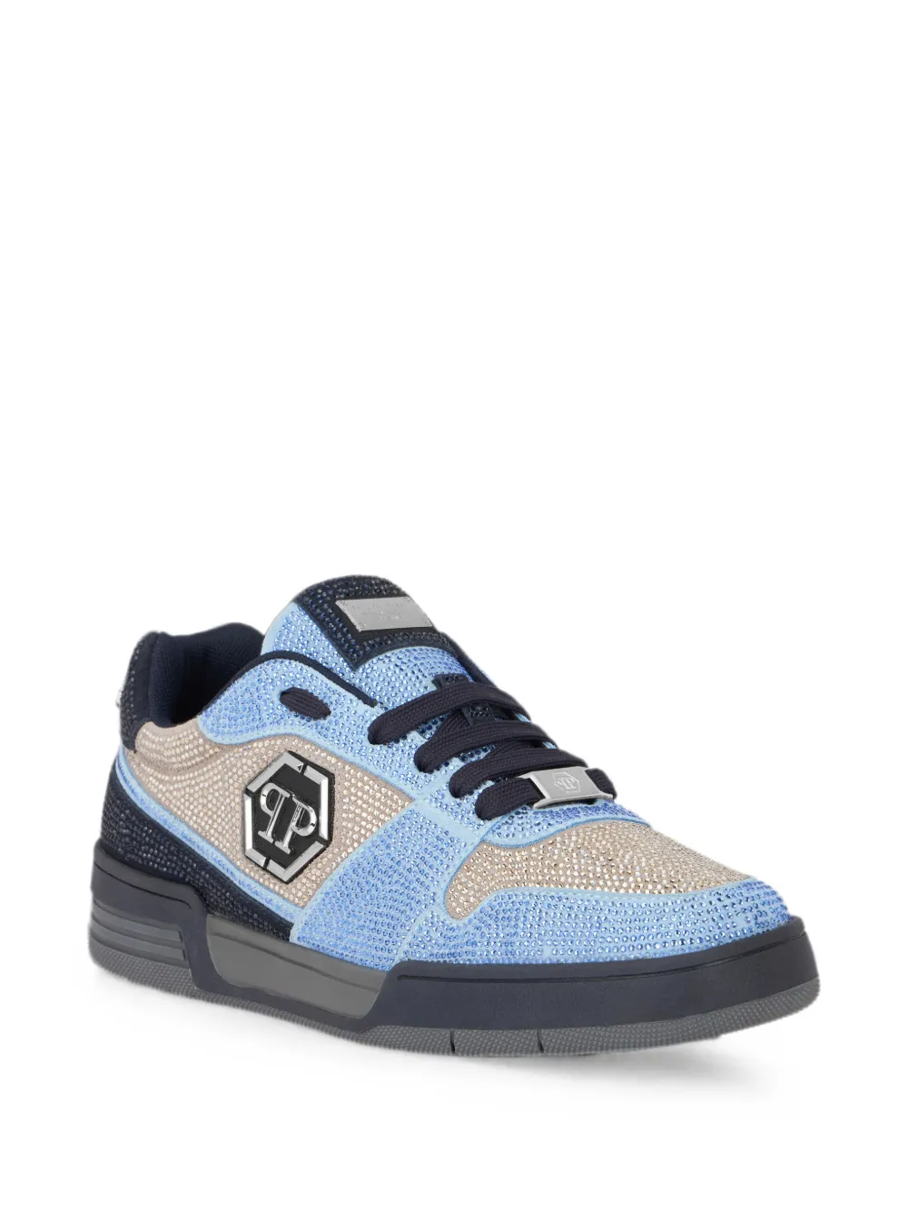 Philipp Plein Low-top sneakers P-Force 78 Strass Blauw
