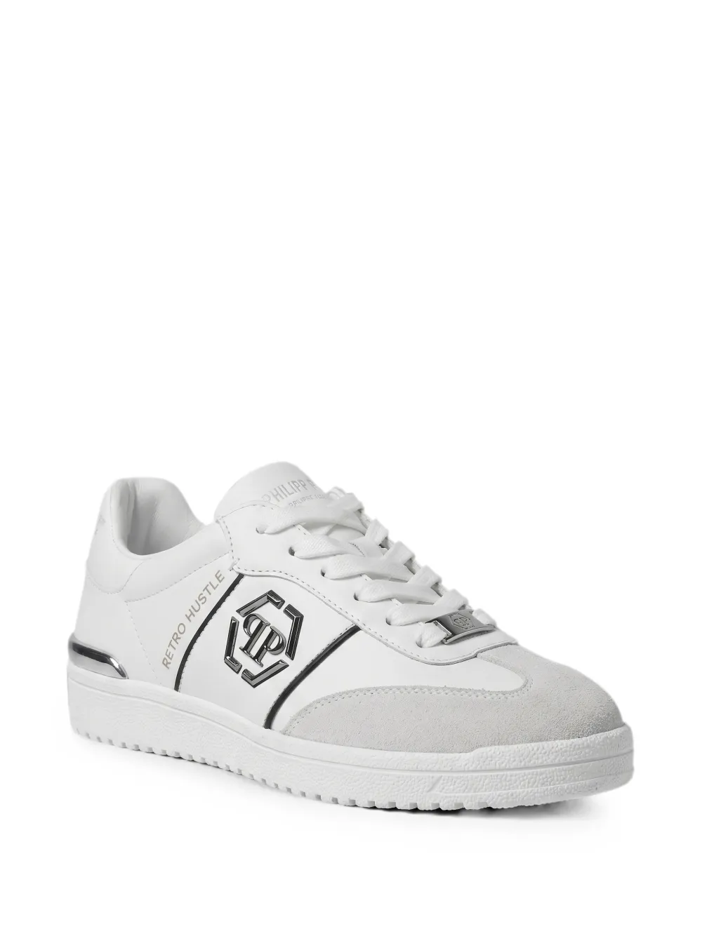 Philipp Plein low-top sneakers Retro Hustle bicolor Wit