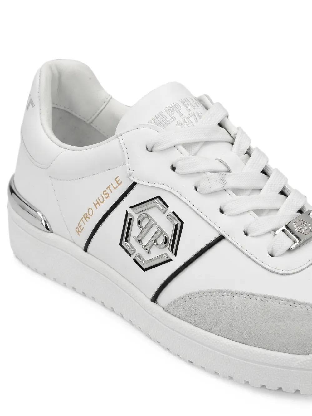 Philipp Plein low-top sneakers Retro Hustle bicolor Wit