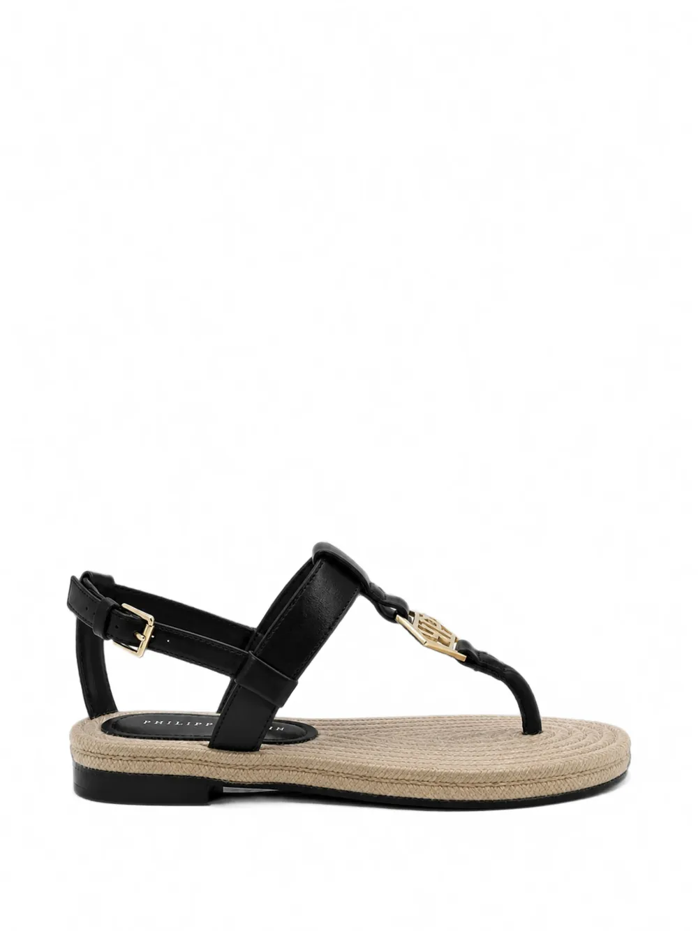 Philipp Plein nappa sandals rope hexagon