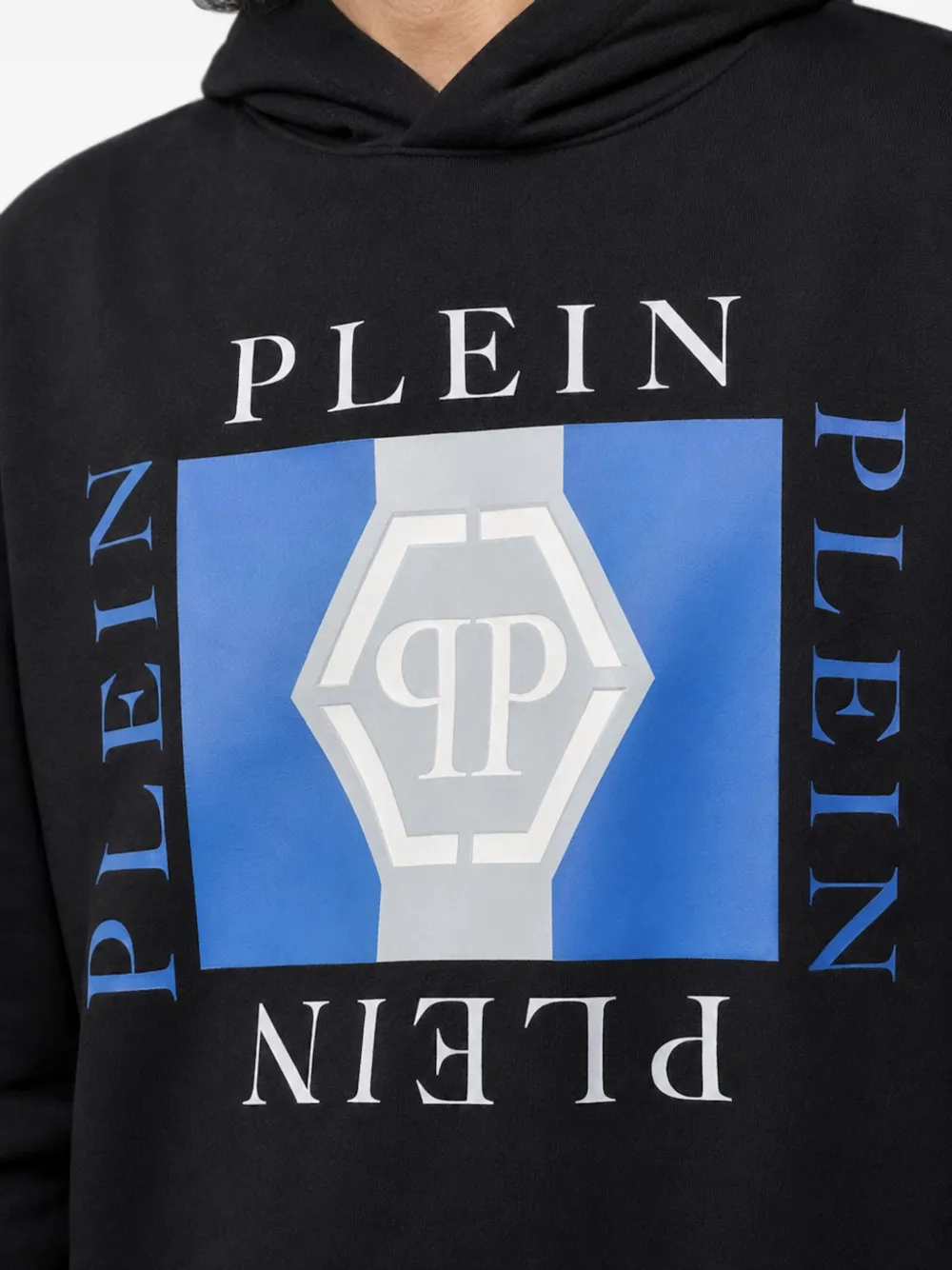 Philipp Plein Hoodie met logoprint Zwart