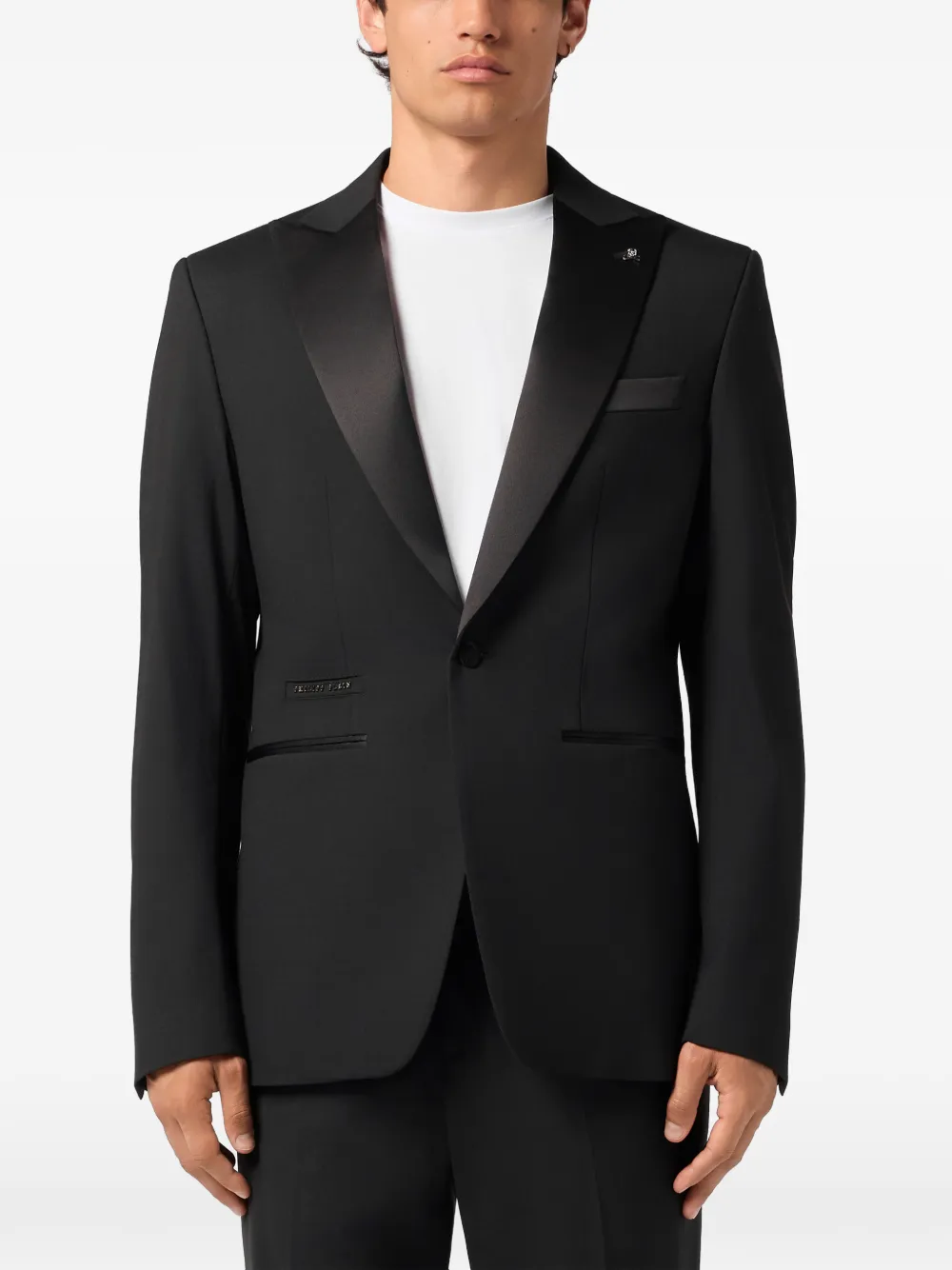 Philipp Plein Skull Strass blazer Zwart