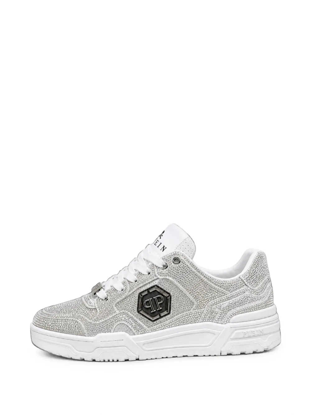 Philipp Plein Low-Top PREDATOR V2 strass sneakers Wit