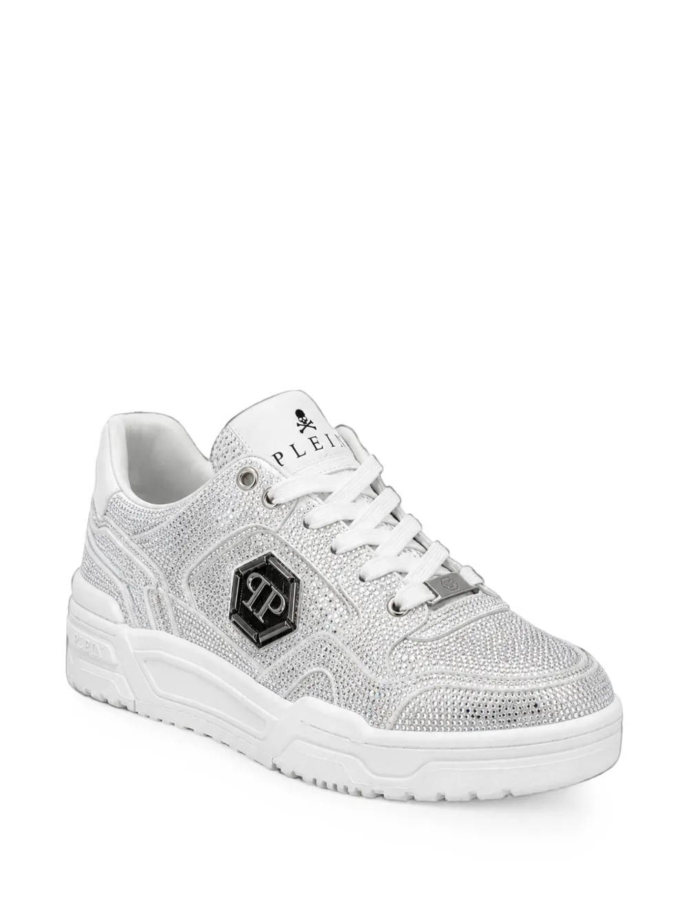 Philipp Plein Low-Top PREDATOR V2 strass sneakers Wit