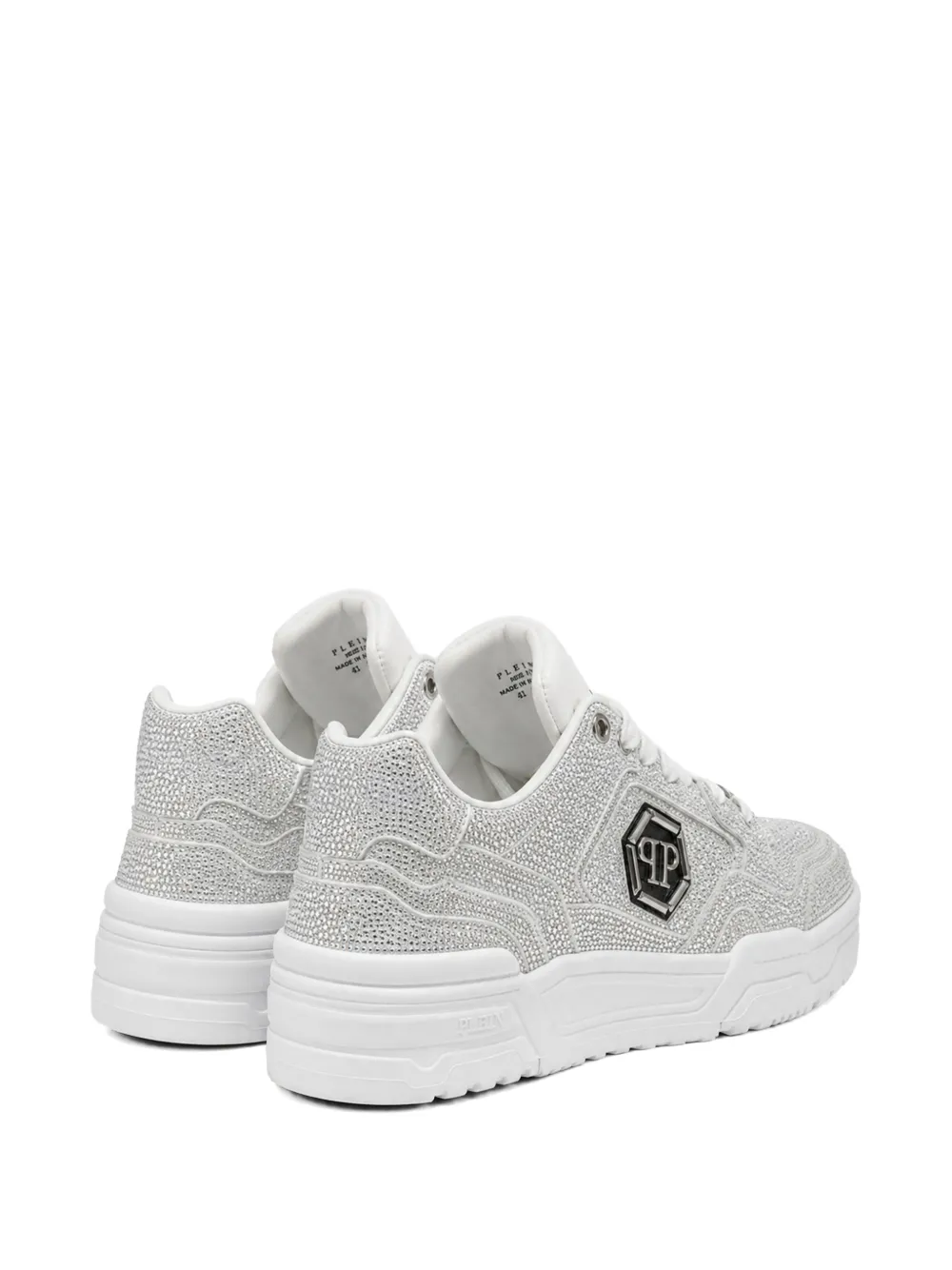 Philipp Plein Low-Top PREDATOR V2 strass sneakers Wit