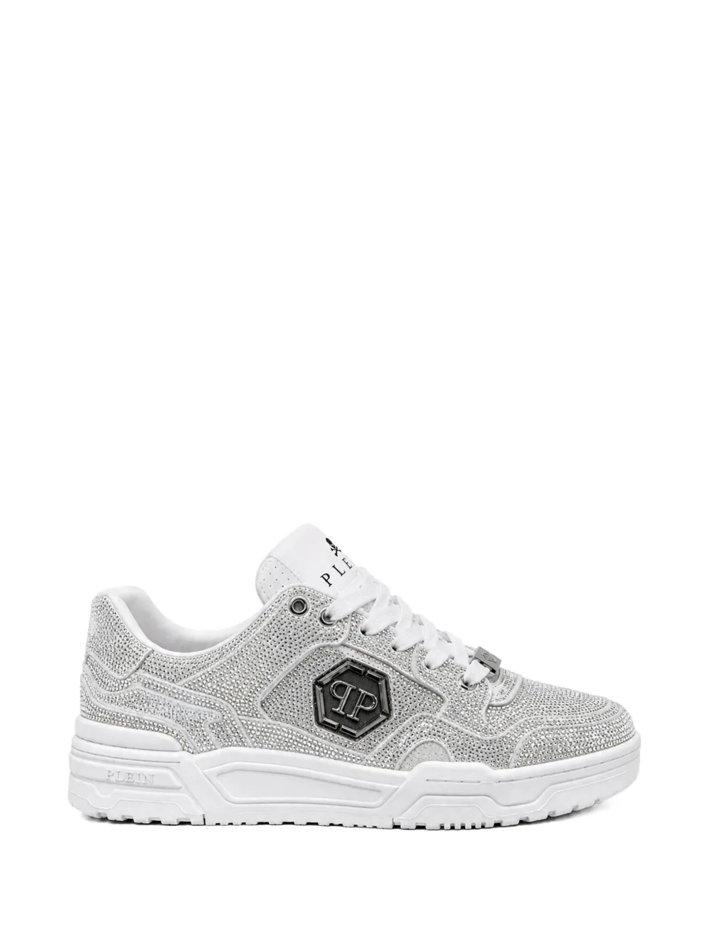 Philipp Plein Low-Top PREDATOR V2 strass sneakers Wit