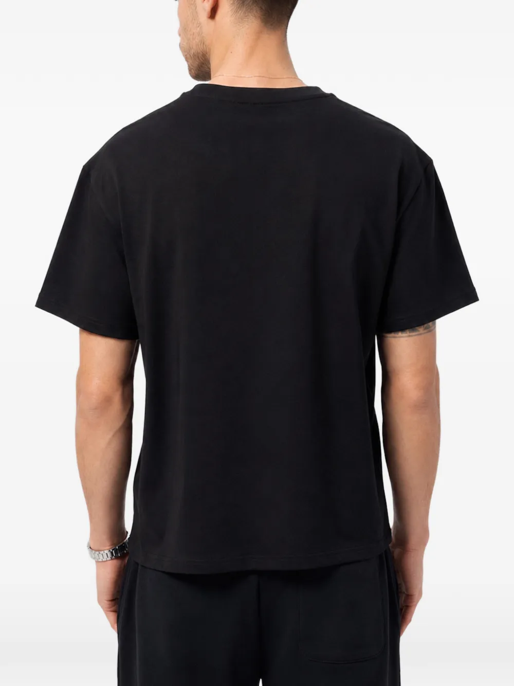 Plein Sport T-shirt met tijgerprint en logoprint Zwart
