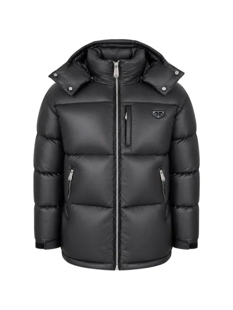 Philipp Plein shiny nylon puffer jacket