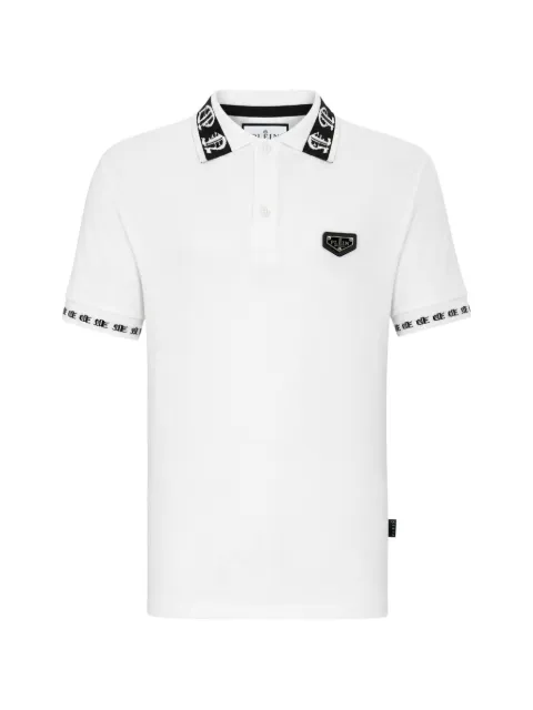 Philipp Plein playera tipo polo Gothic con logo estampado