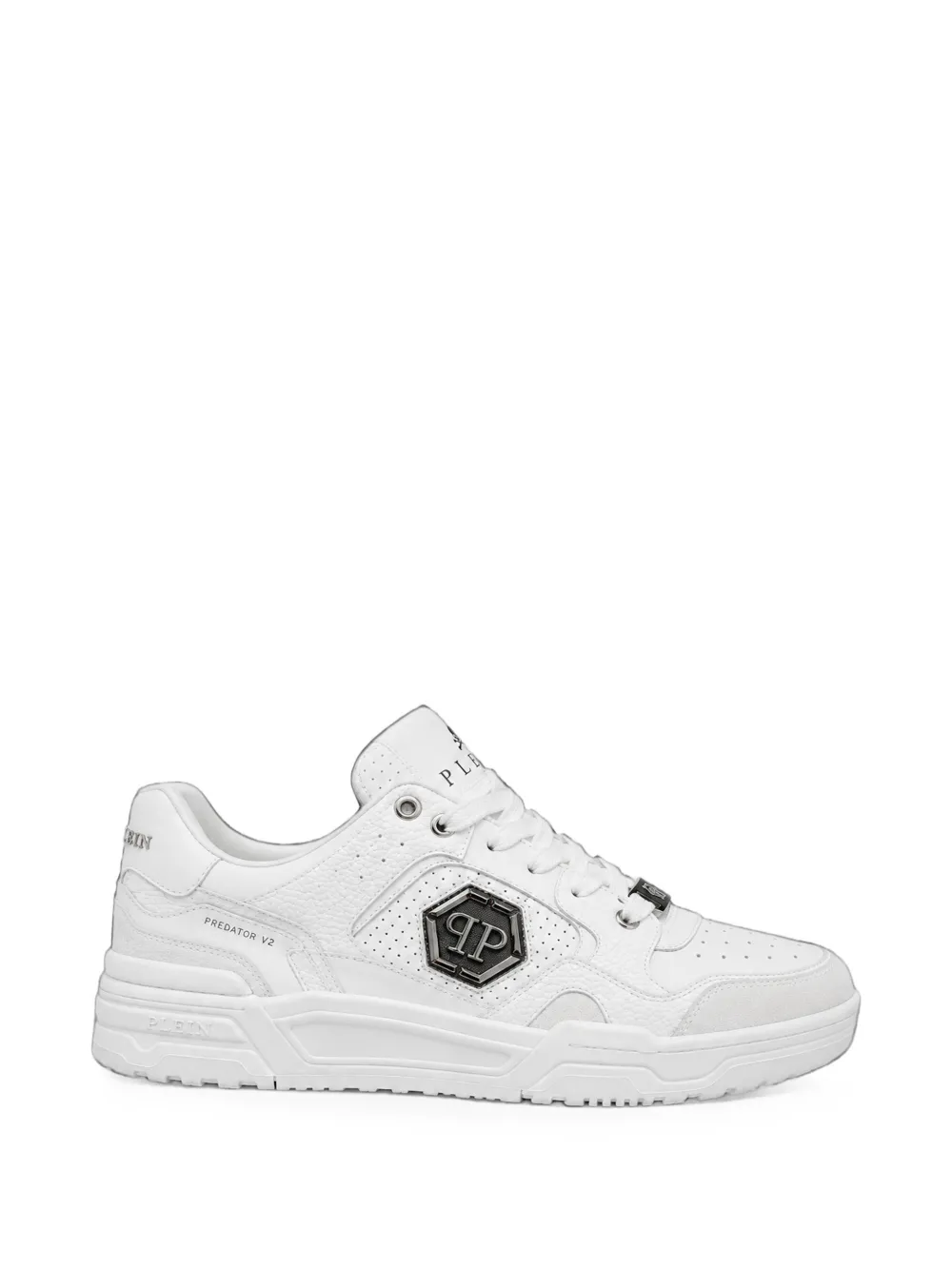 Philipp Plein low-top Predator V2 sneakers - men - Calf Leather/Calf Suede/Polyester/Polyester/Rubber/Polyethylene vinyl acetate (PEVA)/Polyureth...