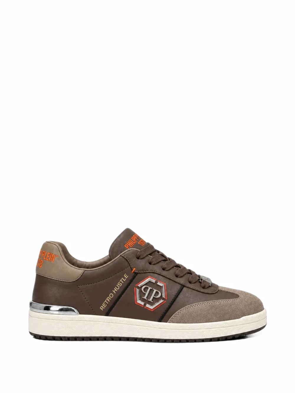 Philipp Plein low-top sneakers Retro Hustle bicolor - Brown