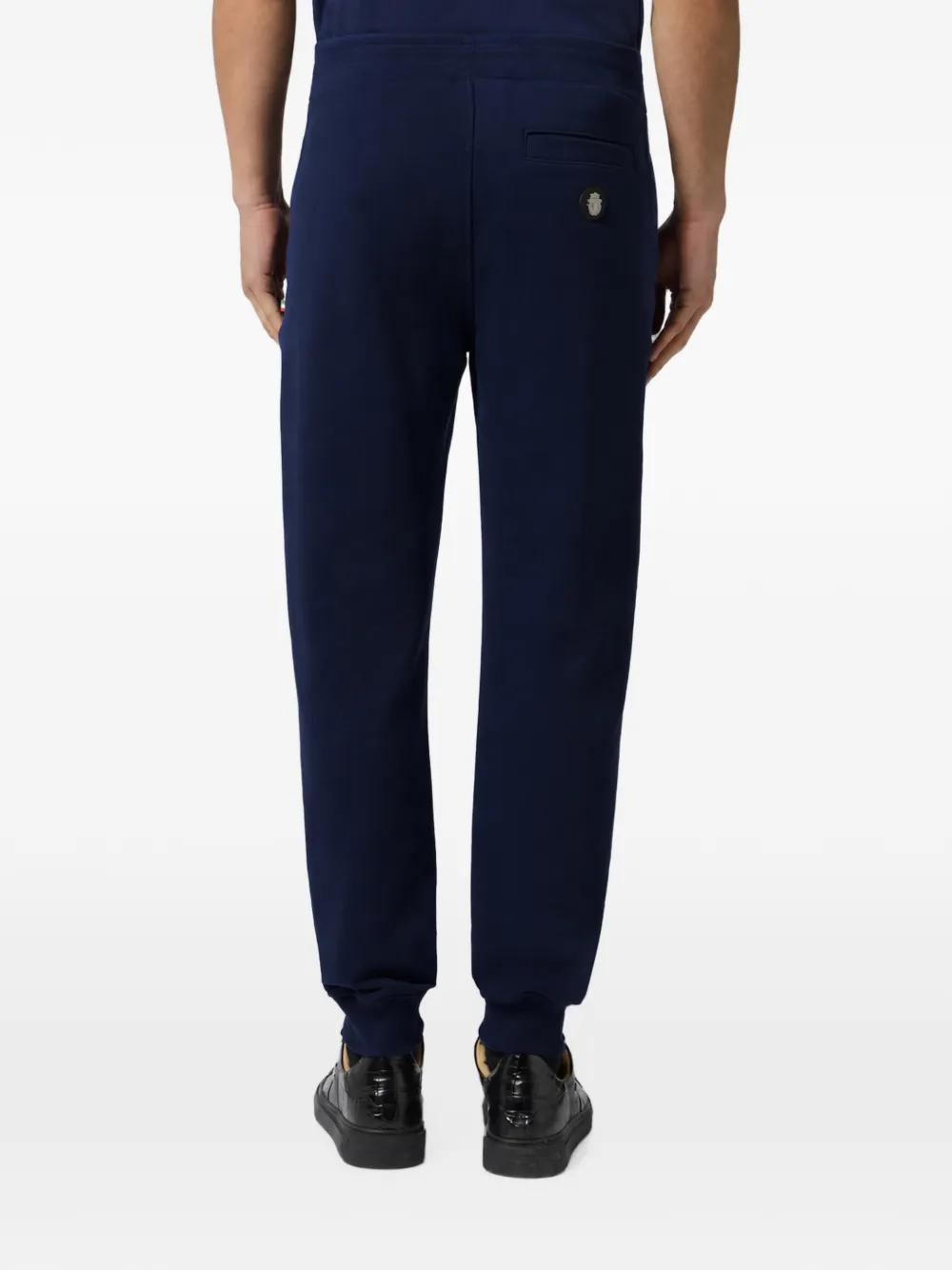Billionaire logo-embroidered track pants Blauw