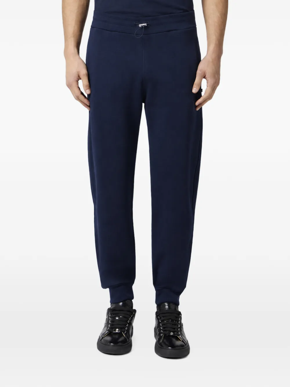 Billionaire logo-embroidered track pants Blauw