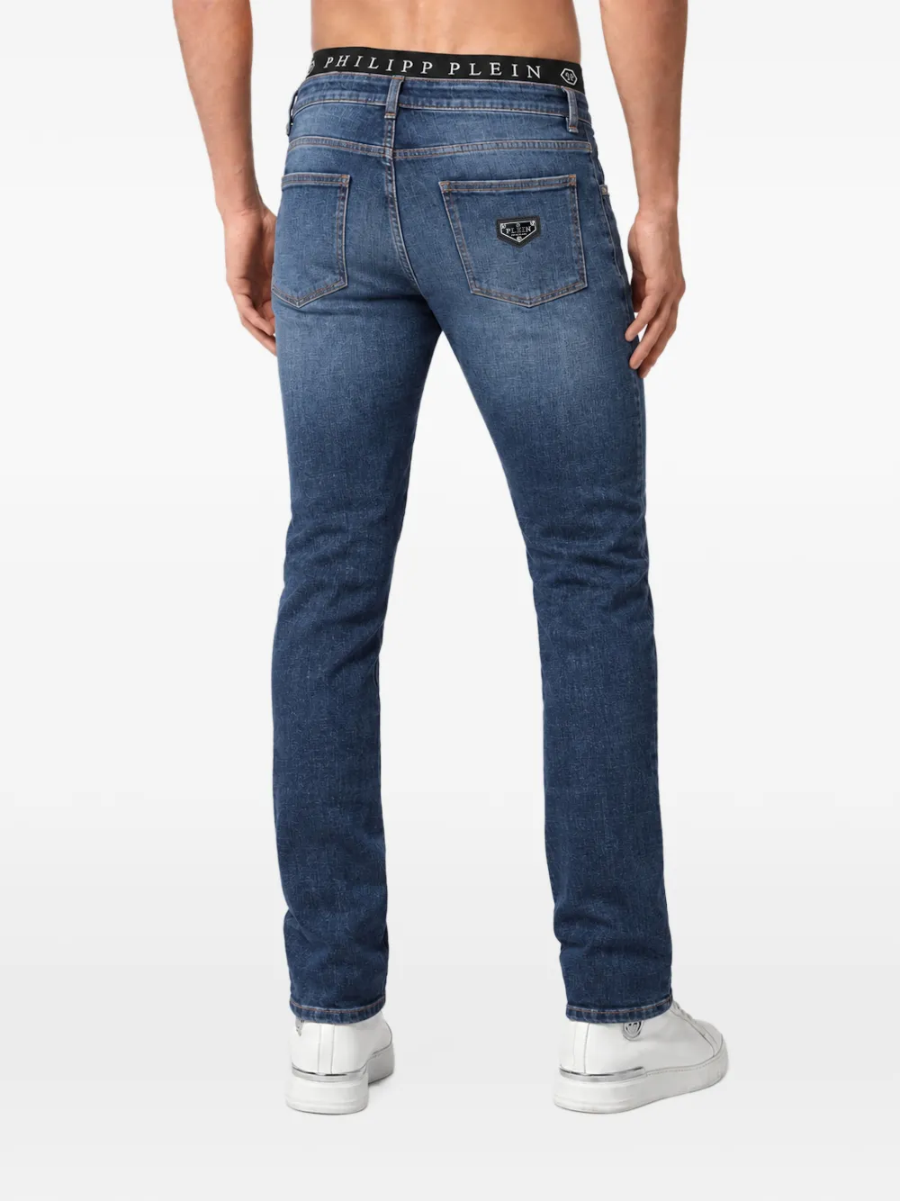 Philipp Plein Supreme straight-fit jeans Blauw