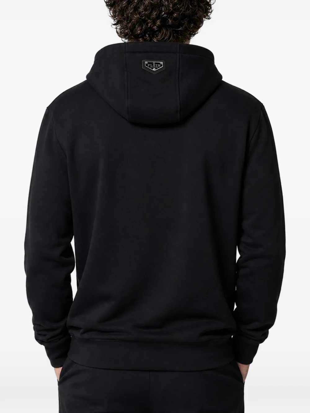 Philipp Plein Teddy Dollar Stones jersey hoodie Zwart