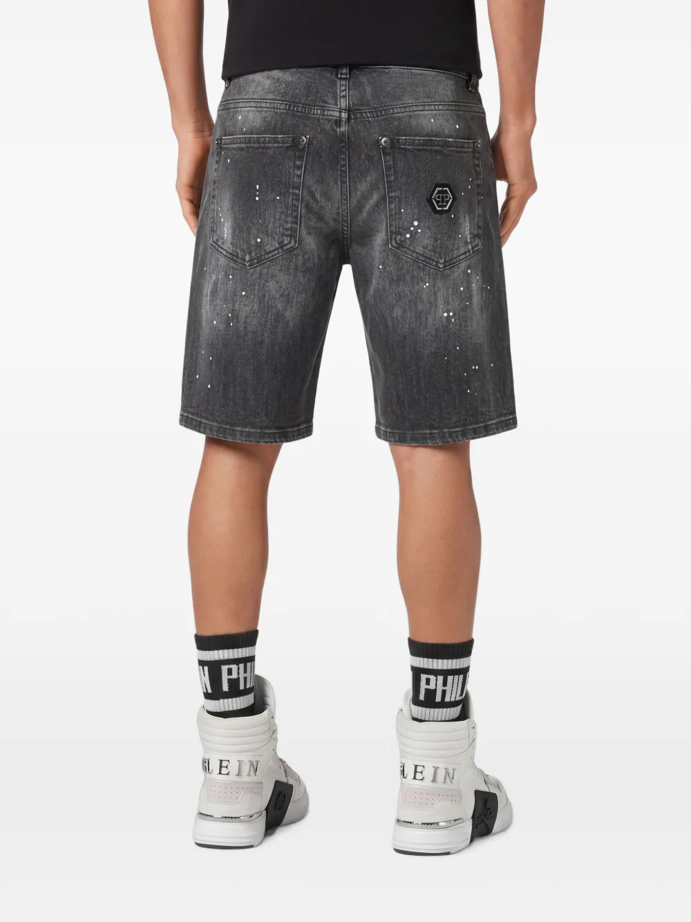 Philipp Plein Formentera denim shorts Grijs