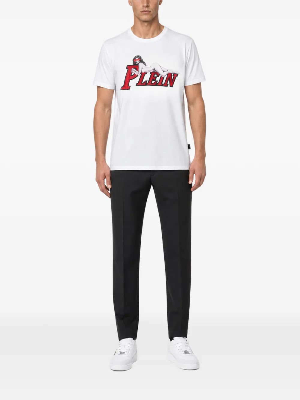 Philipp Plein Pin Up jersey T-shirt Wit