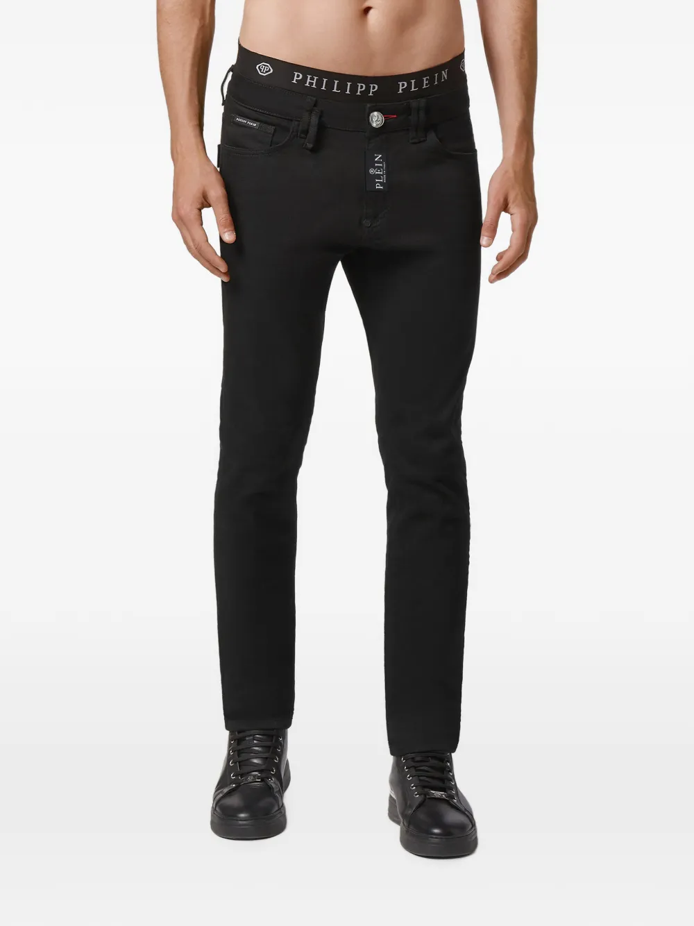 Philipp Plein Slim-fit jeans Zwart