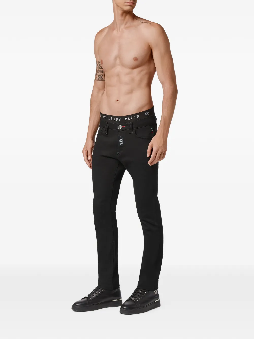 Philipp Plein Slim-fit jeans Zwart