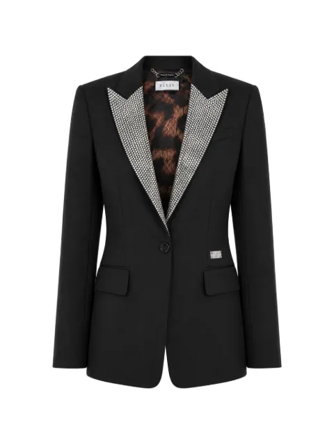 Philipp Plein single breasted fit blazer crystal strass