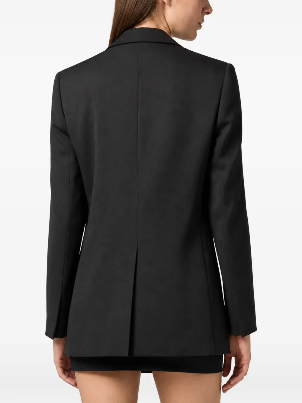 Philipp Plein Blazer met enkele rij knopen en kristallen Zwart