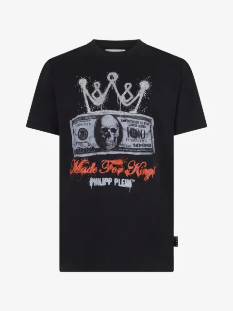 Philipp Plein t-shirt Crown Dollar en jersey
