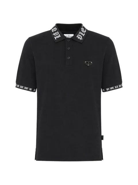 Philipp Plein Camiseta polo gótica