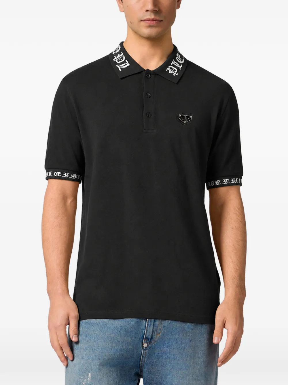 Philipp Plein Poloshirt Zwart