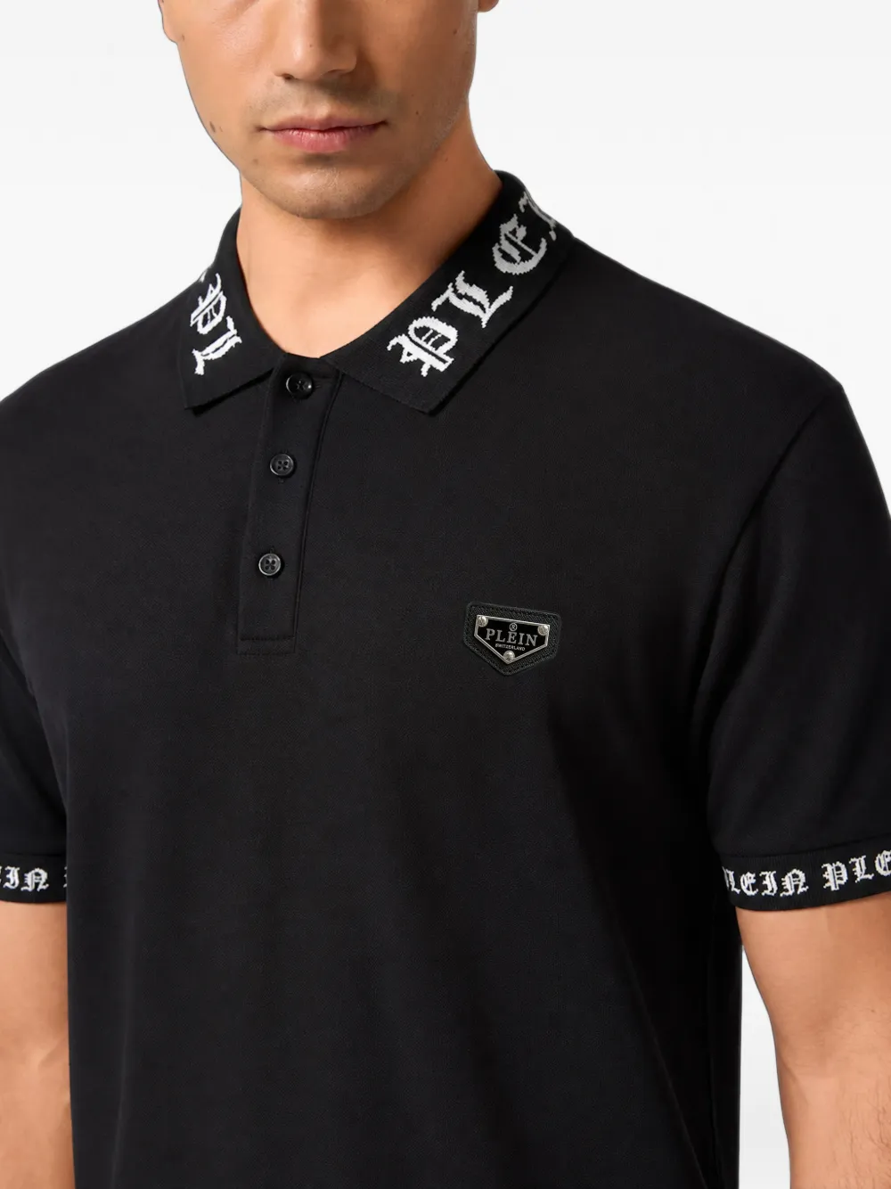 Philipp Plein Poloshirt Zwart