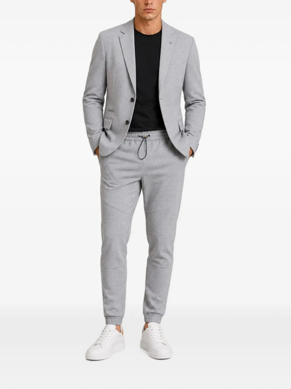 Philipp Plein Fleece blazer met logoplakkaat Grijs