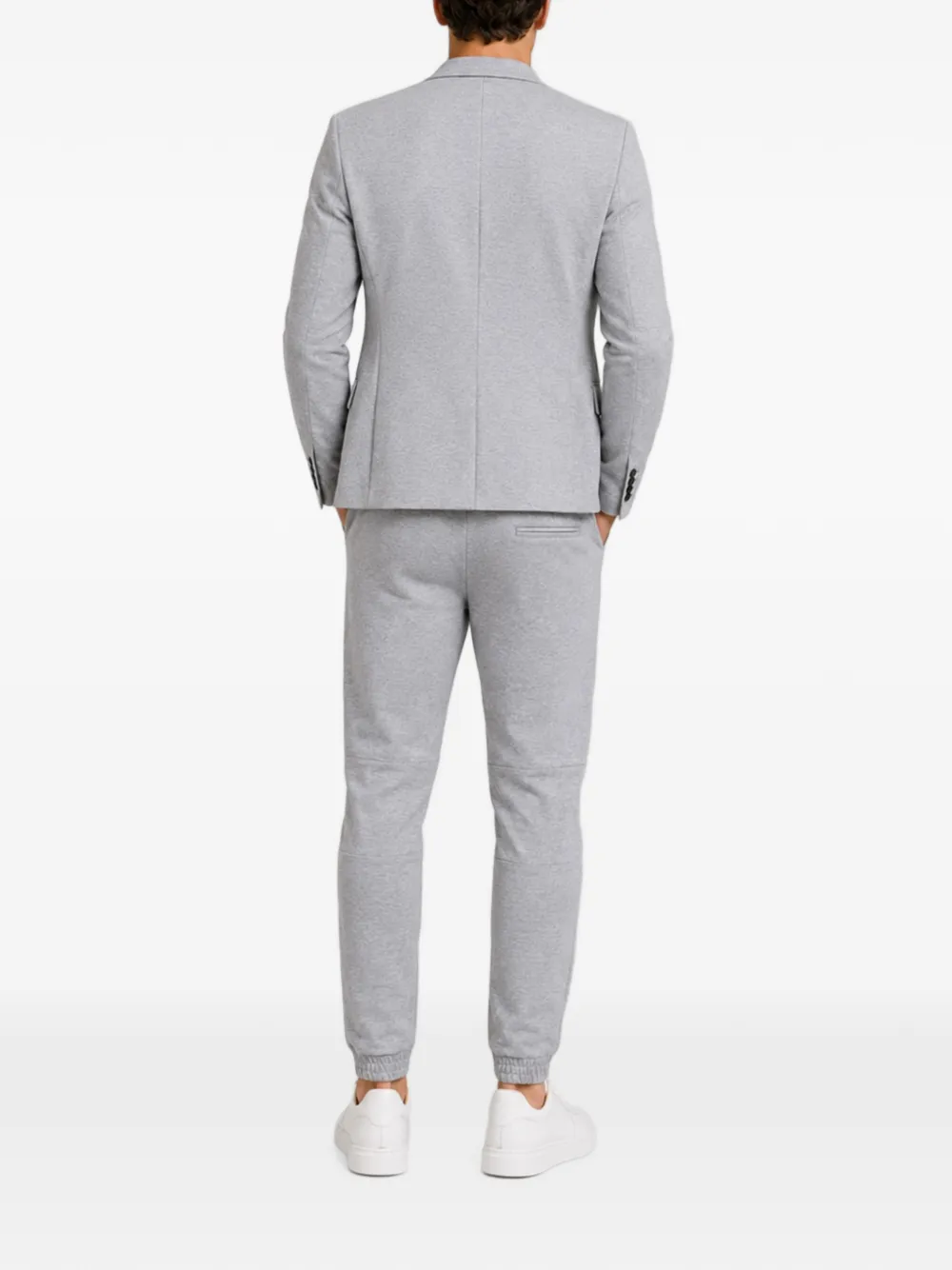 Philipp Plein Fleece blazer met logoplakkaat Grijs