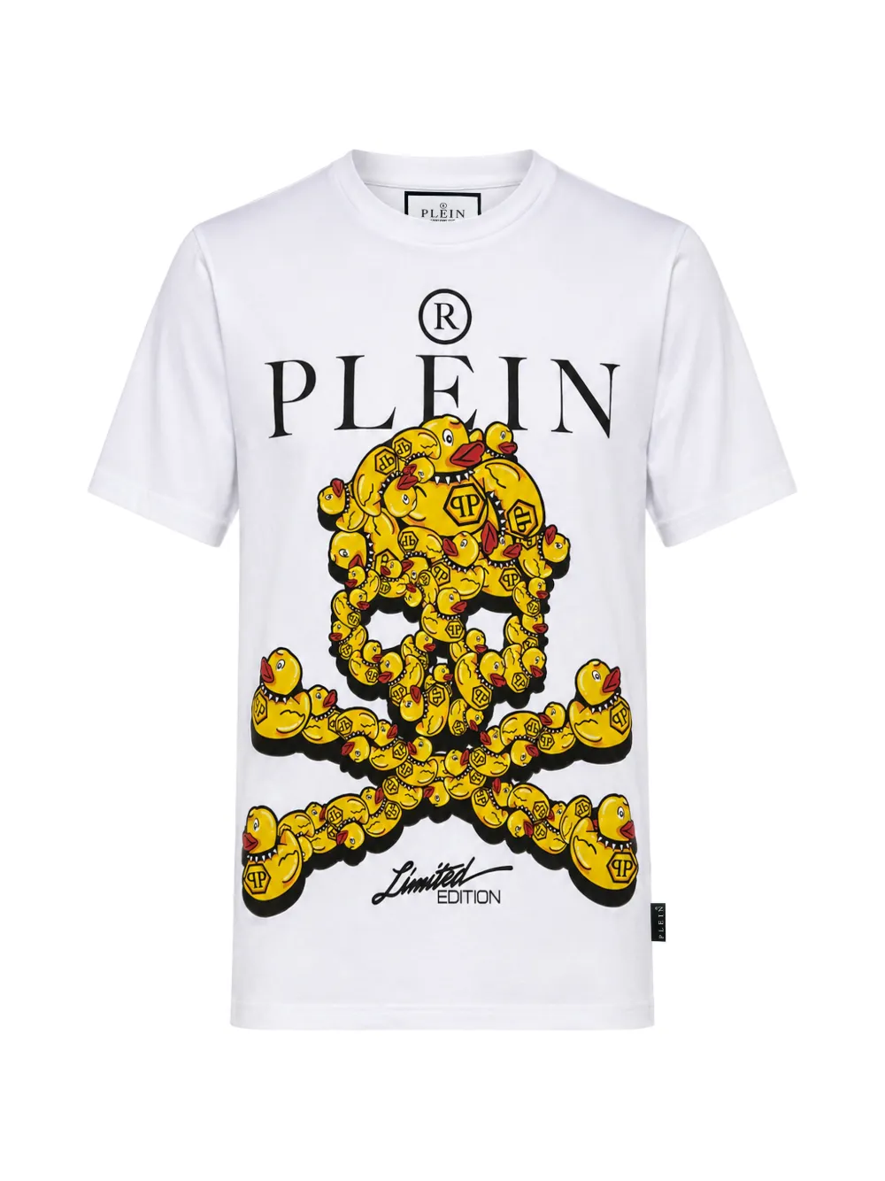 Philipp Plein jersey T-Shirt Duck Skull - Bianco