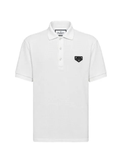 Philipp Plein playera tipo polo con monograma en jacquard
