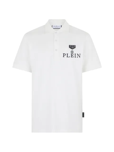 Philipp Plein logo-embroidery polo T-shirt