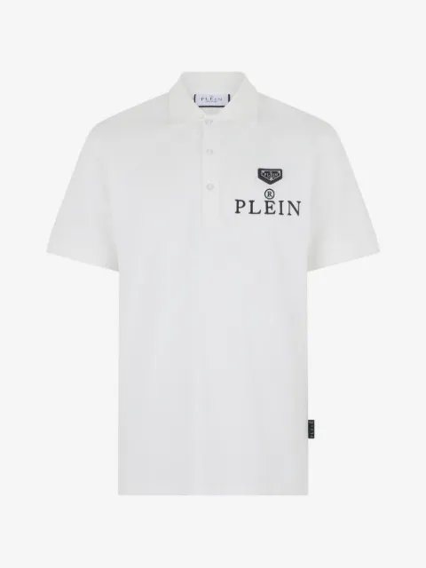 Philipp Plein logo-embroidery polo T-shirt