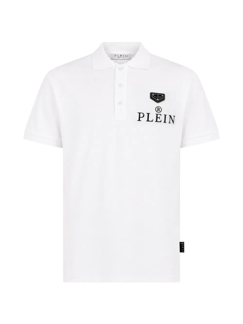 Philipp Plein Polo con logo ricamato - Bianco