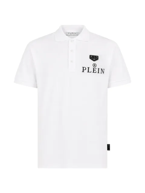 Philipp Plein logo-embroidery polo T-shirt