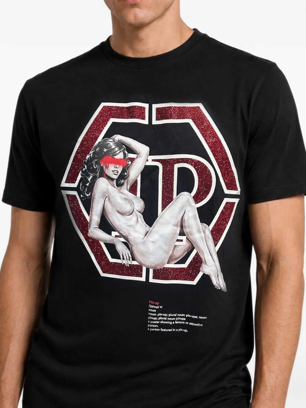 Philipp Plein T-shirt met logoprint Zwart