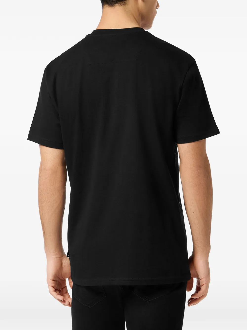 Philipp Plein Jersey T-shirt met smiley-print Zwart