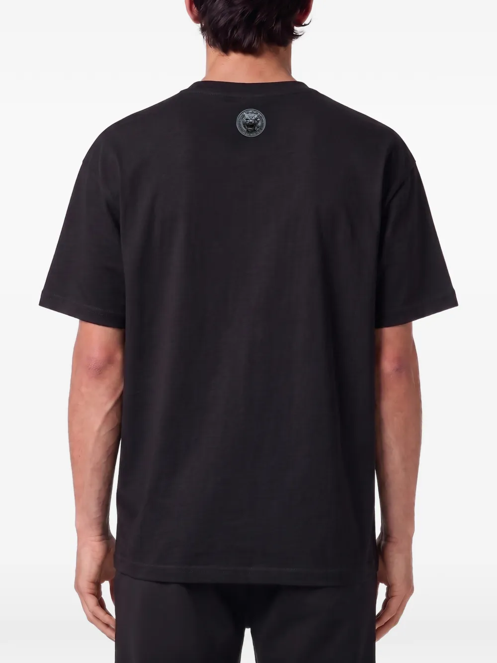 Plein Sport T-shirt met tijgerprint en logoprint Zwart